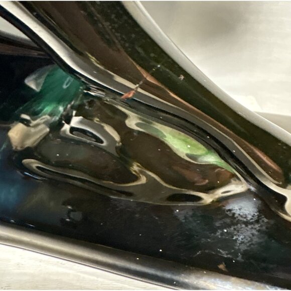 Blue Mountain Pottery Rearing Horse Large 14" Tall Green Drip Glaze MCM READ - Picture 11 of 14